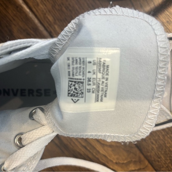 RARE Converse ALL STAR  High-Top Sneakers in Light Gray white Polka dots - Picture 11 of 11